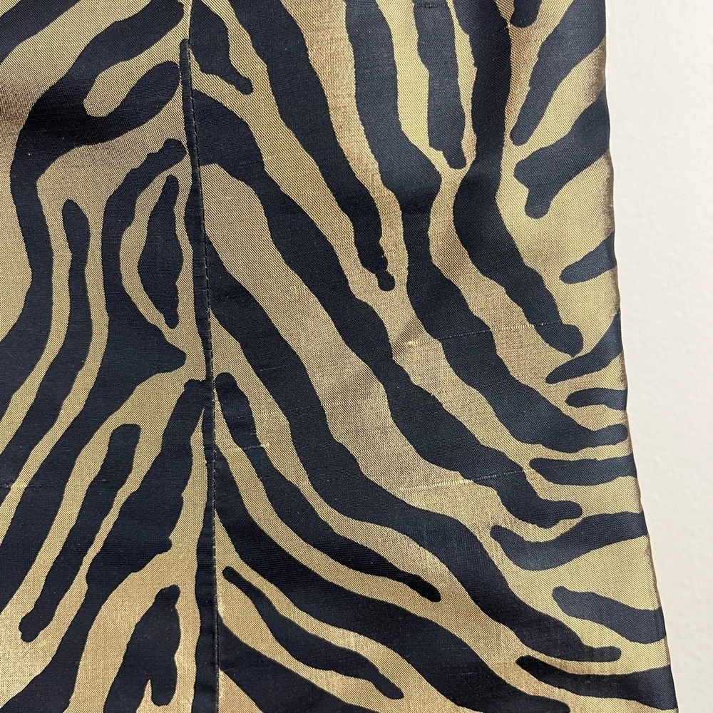 Ann May 100% Silk Zebra Print Top size Small - Picture 6 of 8